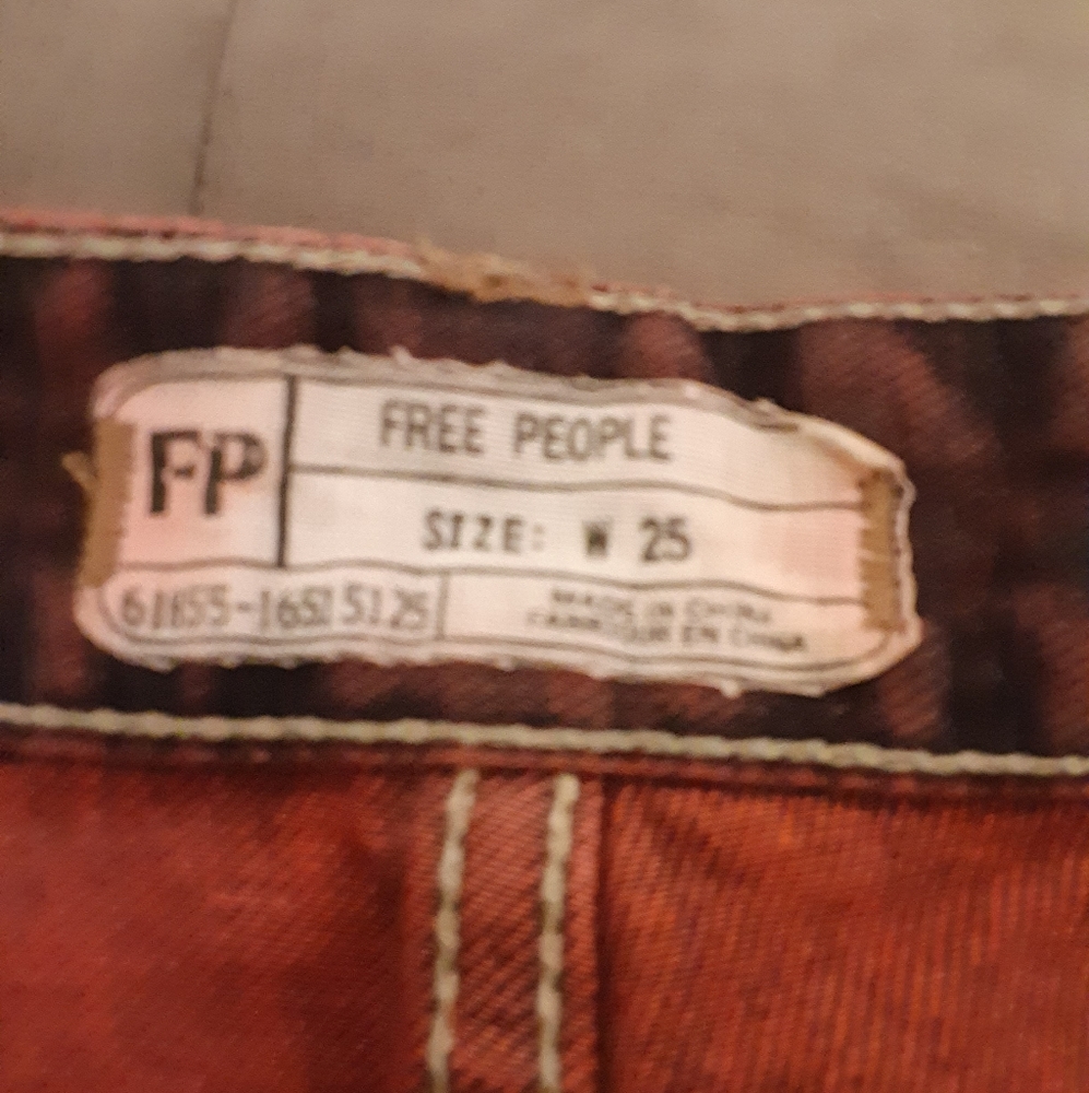 Free people demin shorts SZ -25 - Picture 3 of 3